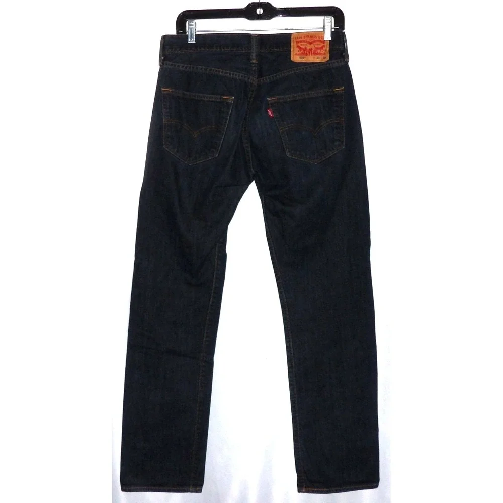 Levi's 501 100% Cotton Medium Wash Button Fly Straight Leg Jeans Men's 30 X 32